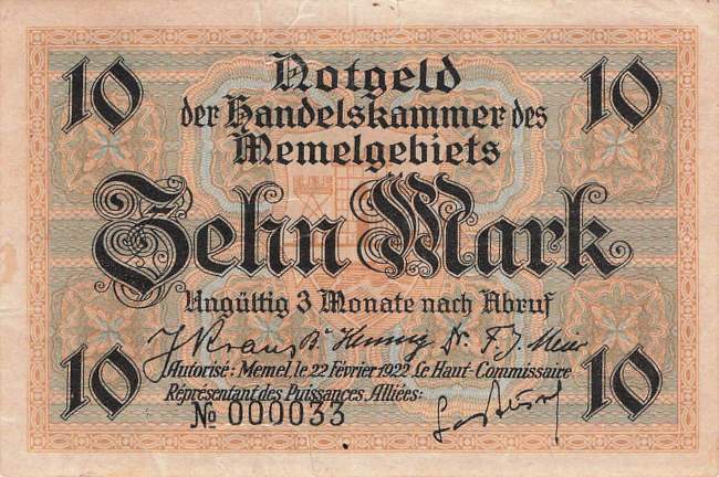 10 Mark 1922
